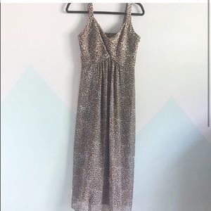 Vintage retro animal print vibe dress